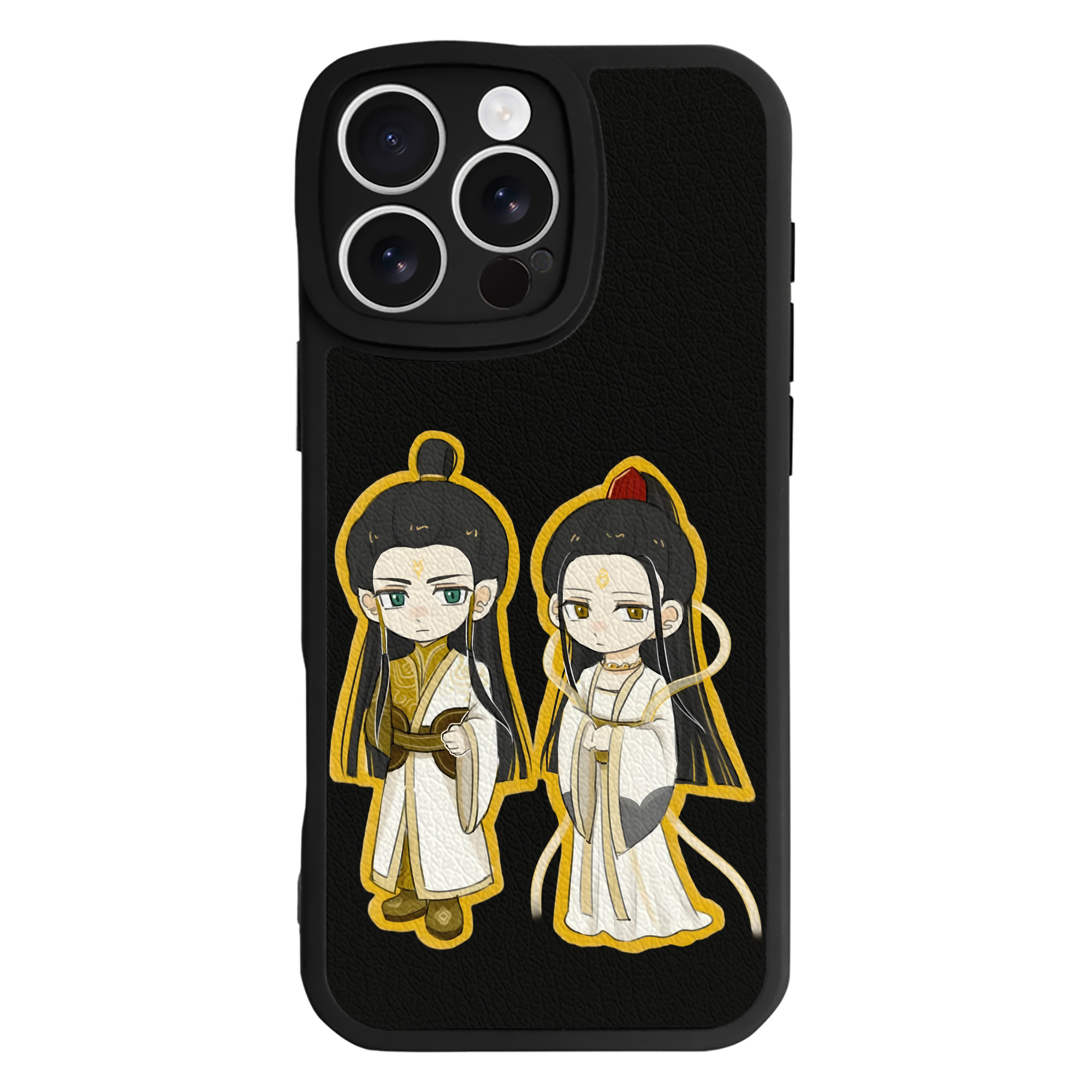 （画像用） Ne Zha 2 ナタ 魔童の大暴れ 【iPhone 16シリーズ対応】シリコンスマホケース（レザー調） 材質：シリコン